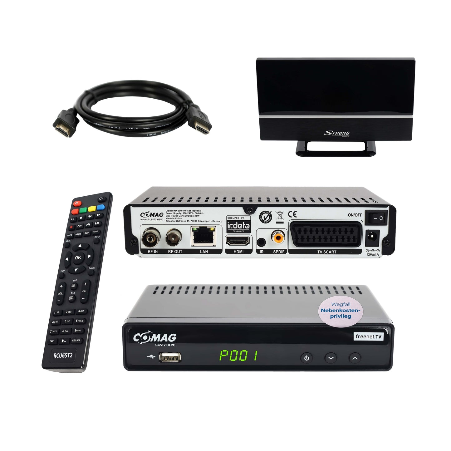 SL 65 T DVB-T2 Receiver Home Bundle