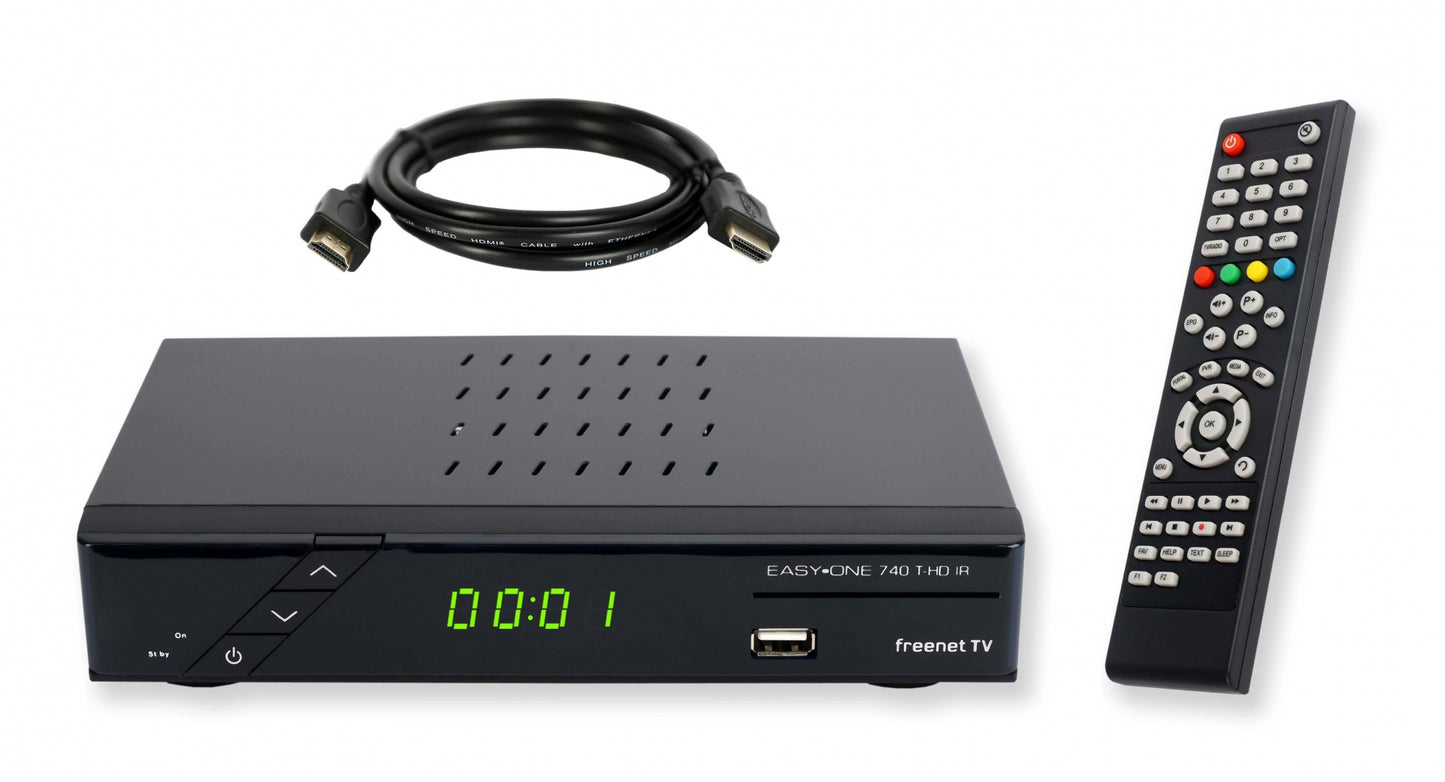 EasyOne 740 DVB-T2 Receiver HDMI Bundle