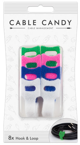Cable Candy Hook & Loop 8er SET Mix