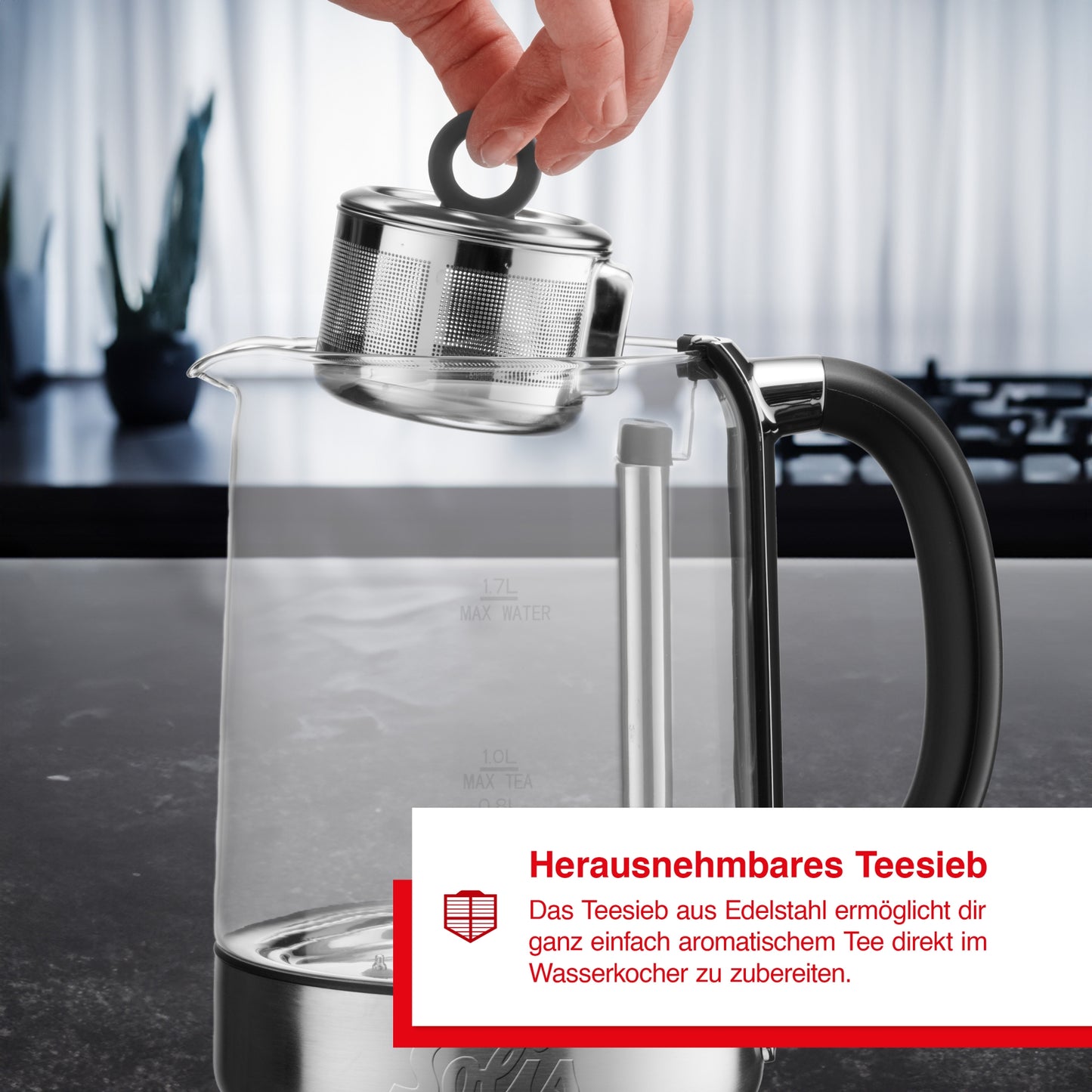 Edelstahl / Glas