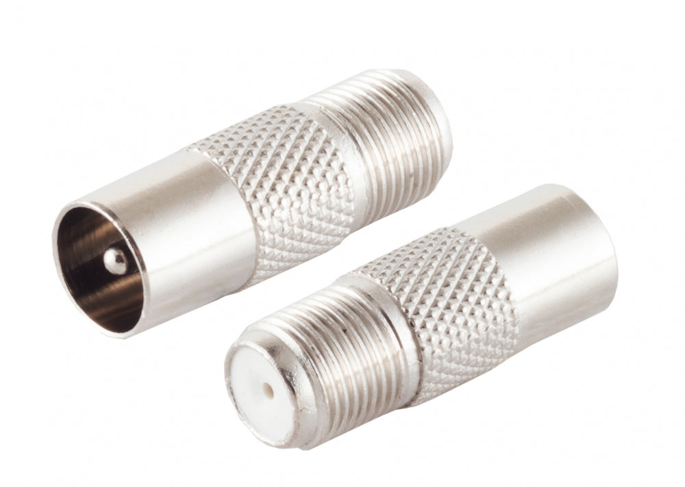 sky vision IEC-Stecker-Adapter IEC/Koax-Stecker auf F-Buchse