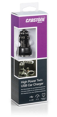 Goobay Kfz Lade-Adapter 12V > 2xUSB schwarz