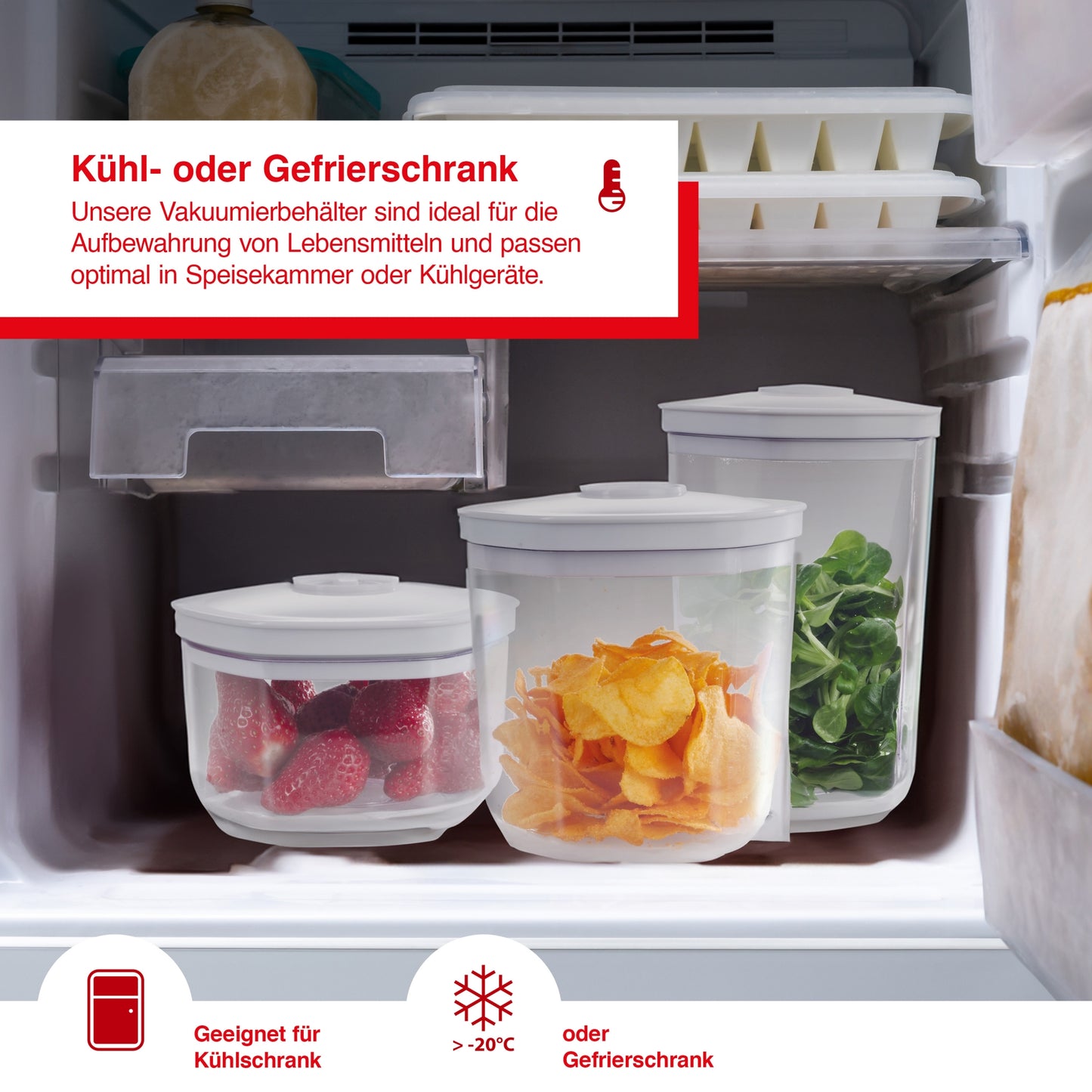 Vakuumierbehälter sechseckig