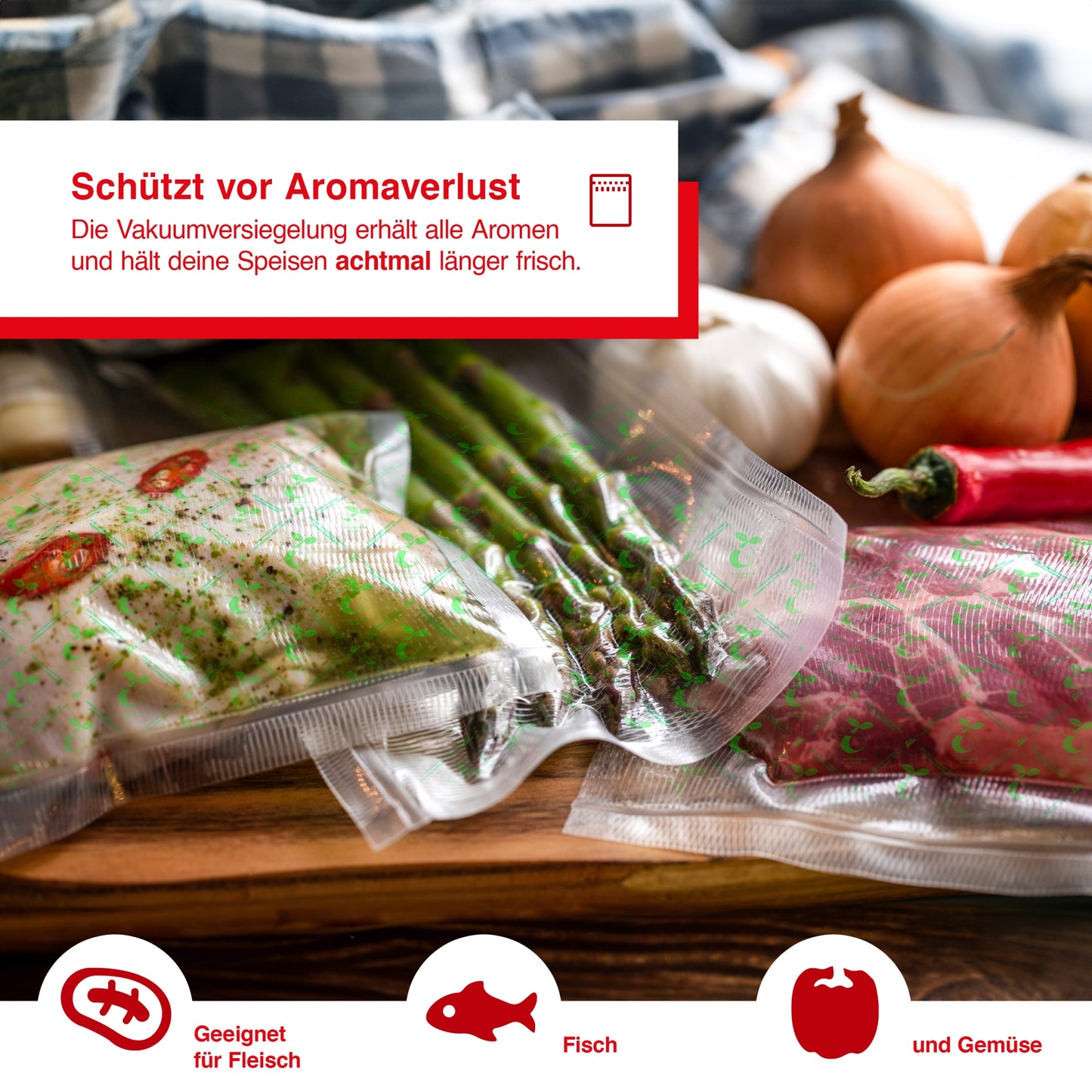 kompostierbare Vakuumierfolien