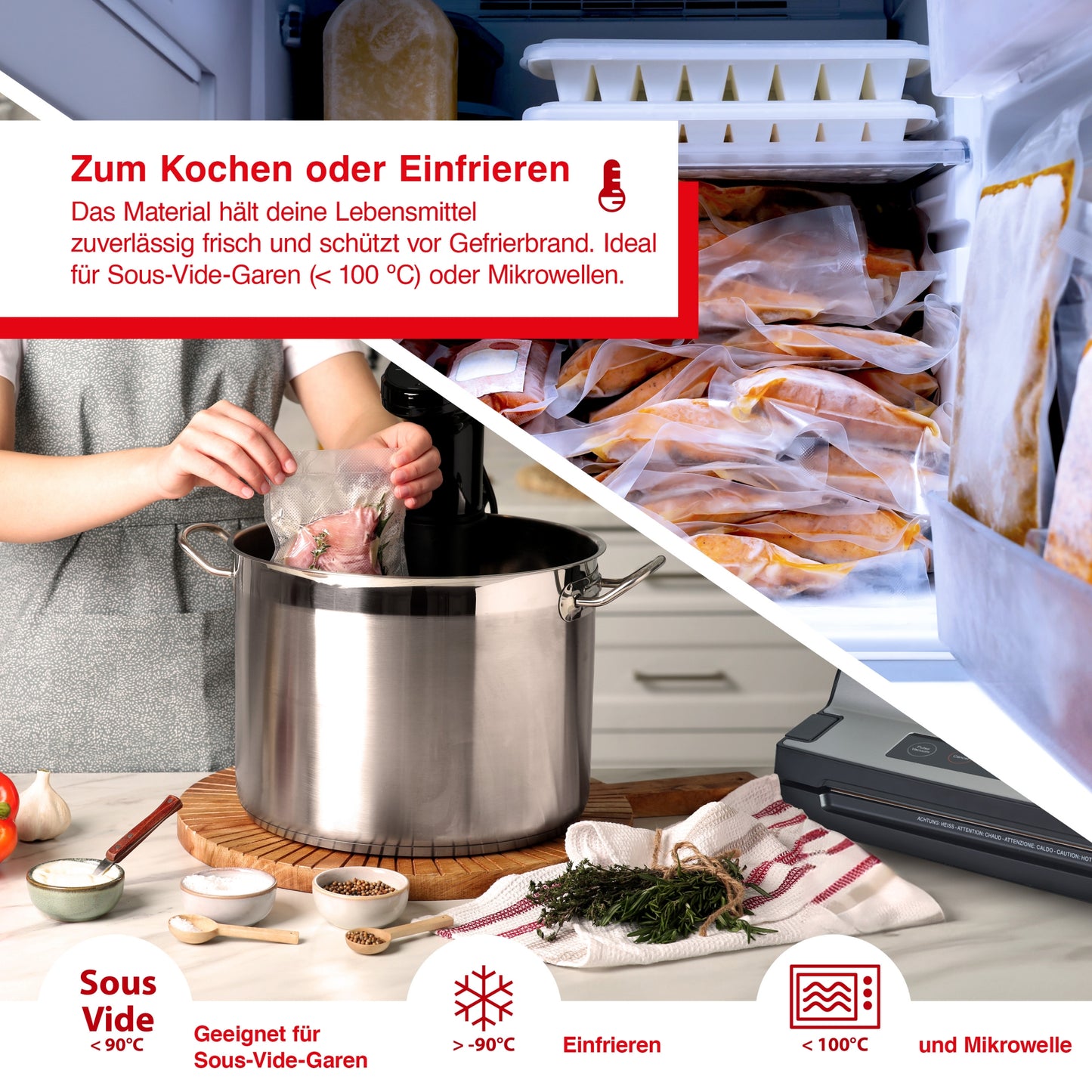 kompostierbare Vakuumierfolien