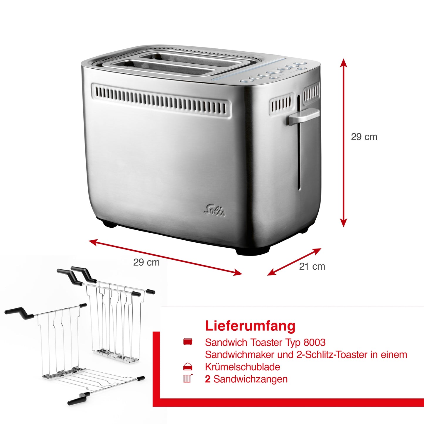 Sandwich Toaster (Typ 8003) B-Ware
