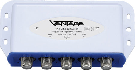 Vantage 4x1 DiSEqC-Relais im Wettschutzgehäuse