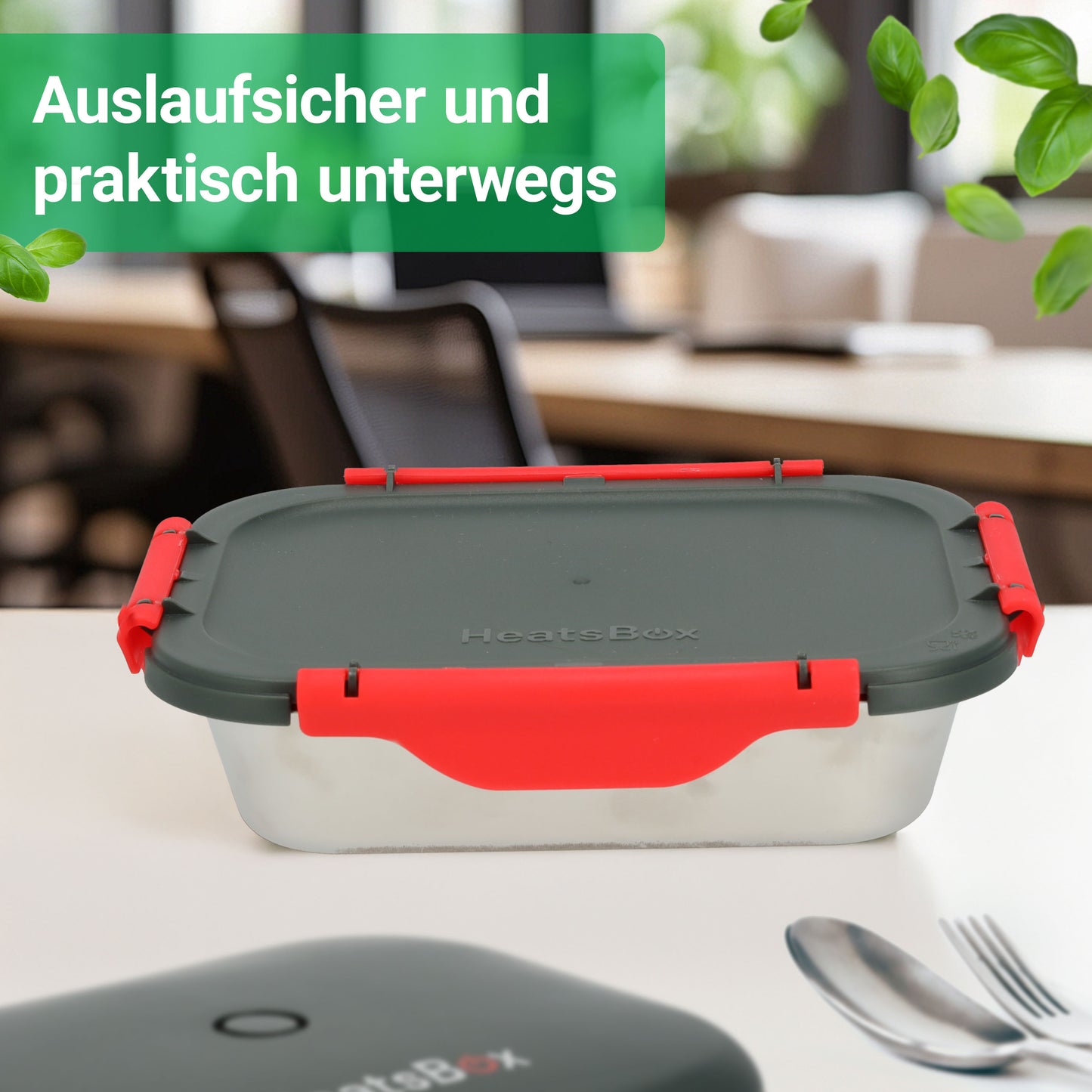 HeatsBox Innenschalen 2er-Set für HeatsBox Style/Style+/GO/PRO 925ml Volumen, Trennsteg