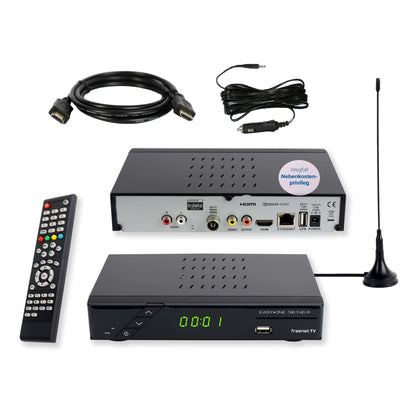 EasyOne 740 DVB-T2 Receiver Camping Bundle