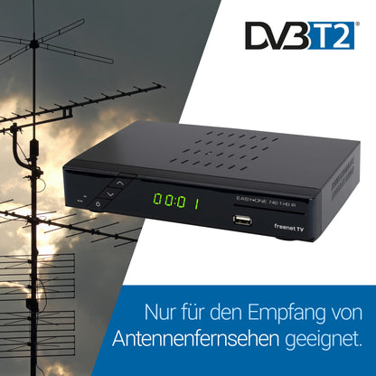 EasyOne 740 DVB-T2 Receiver Camping Bundle