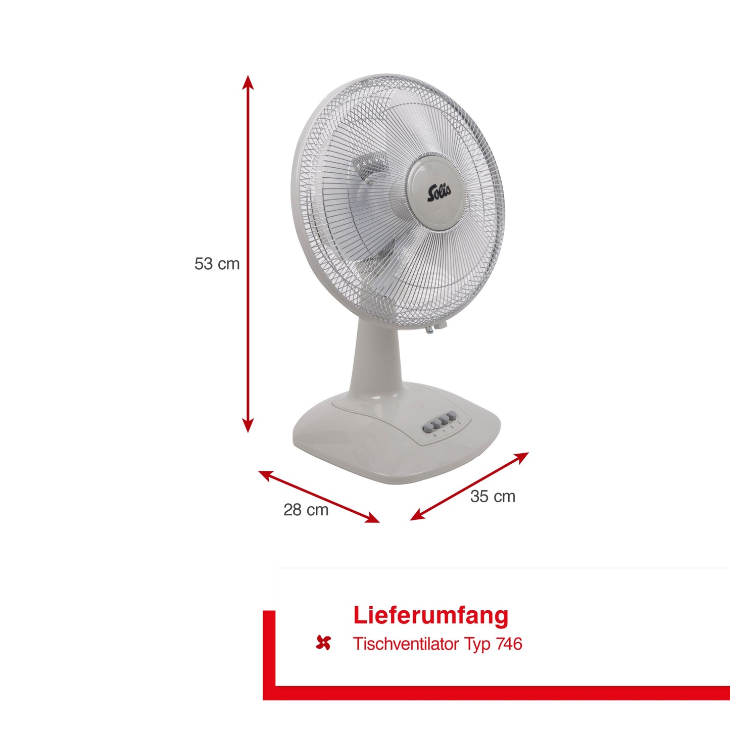 Tischventilator (Typ 746) B-Ware