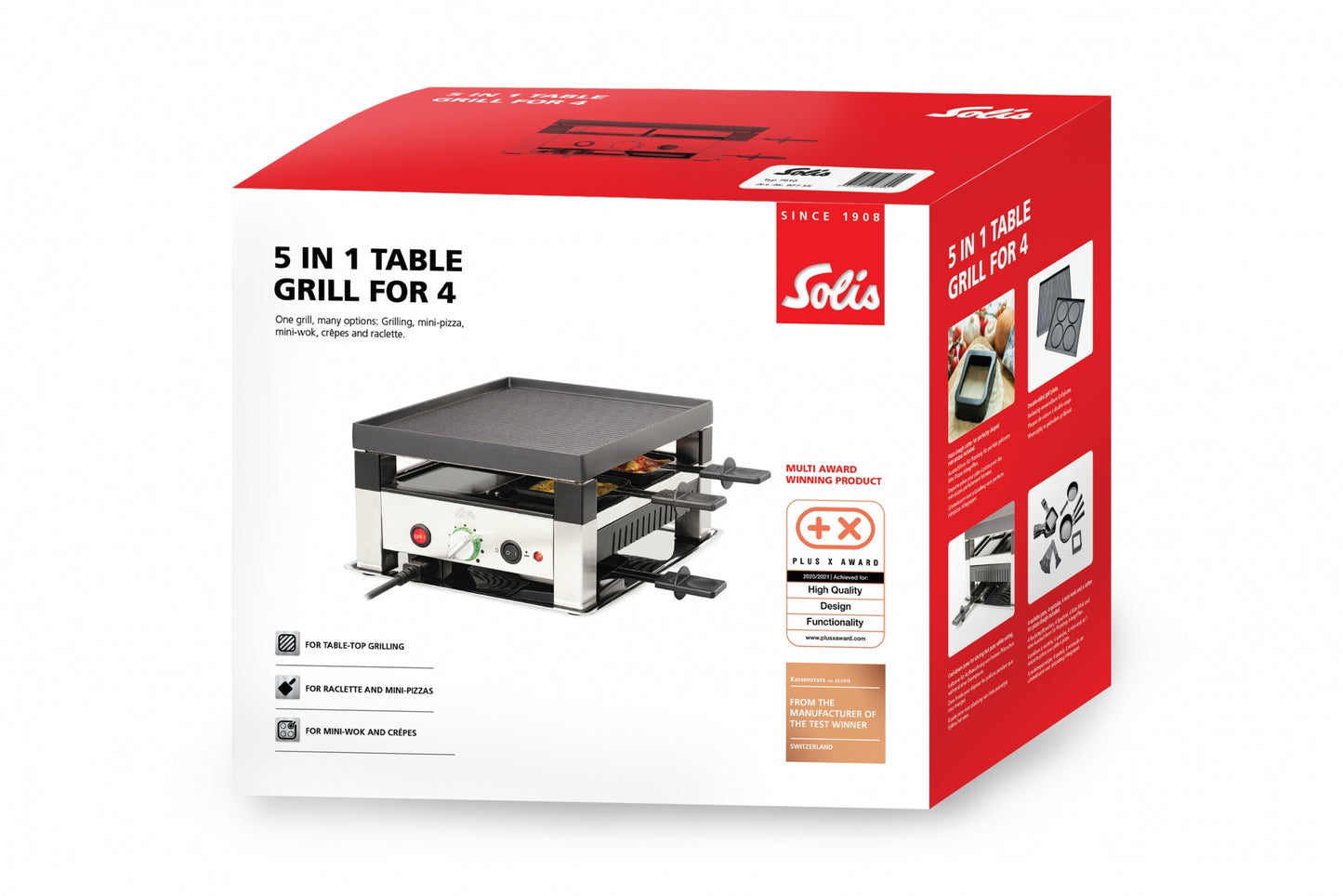 5in1 Tischgrill f&uuml;r 4 Pers. (Typ 7910)