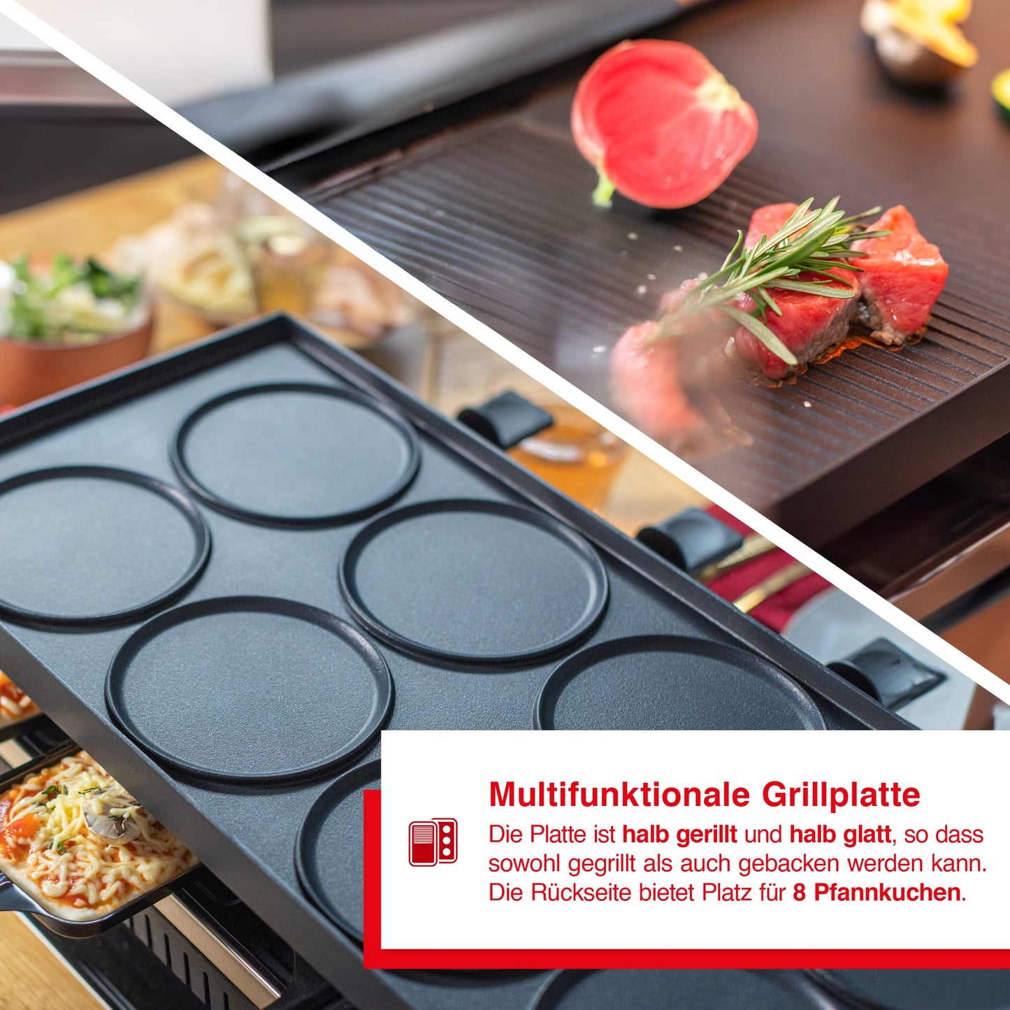 3 in 1 Combi Grill f&uuml;r 10 Personen (Typ 7911)