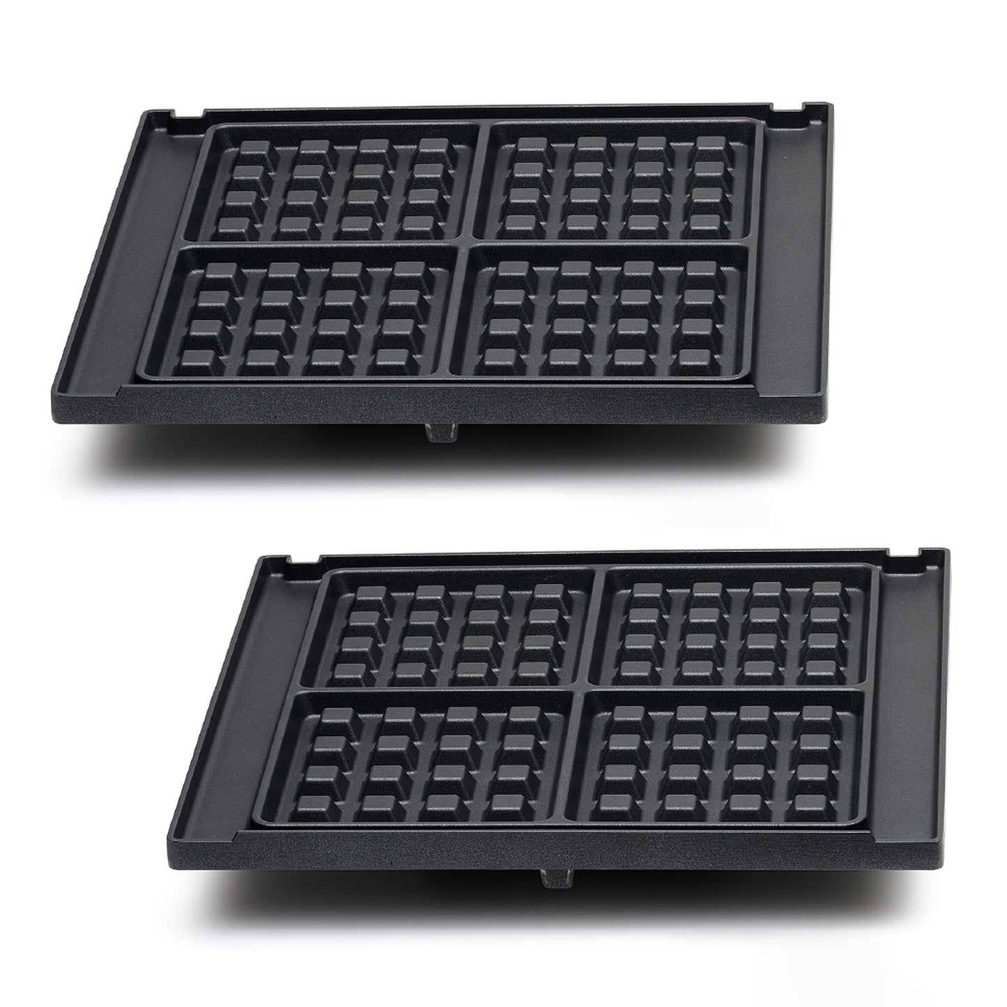 Solis Waffelplatten 2er Set oben & unten 28 x 25 cm