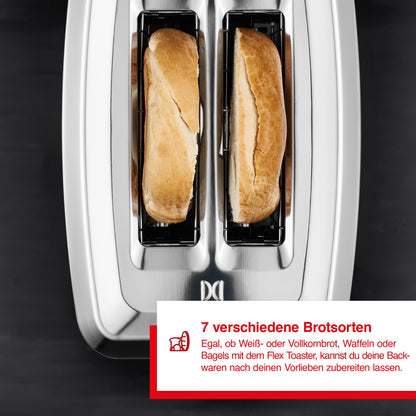 Flex- Toaster m. Br&ouml;tchenaufsatz (Typ 8004)