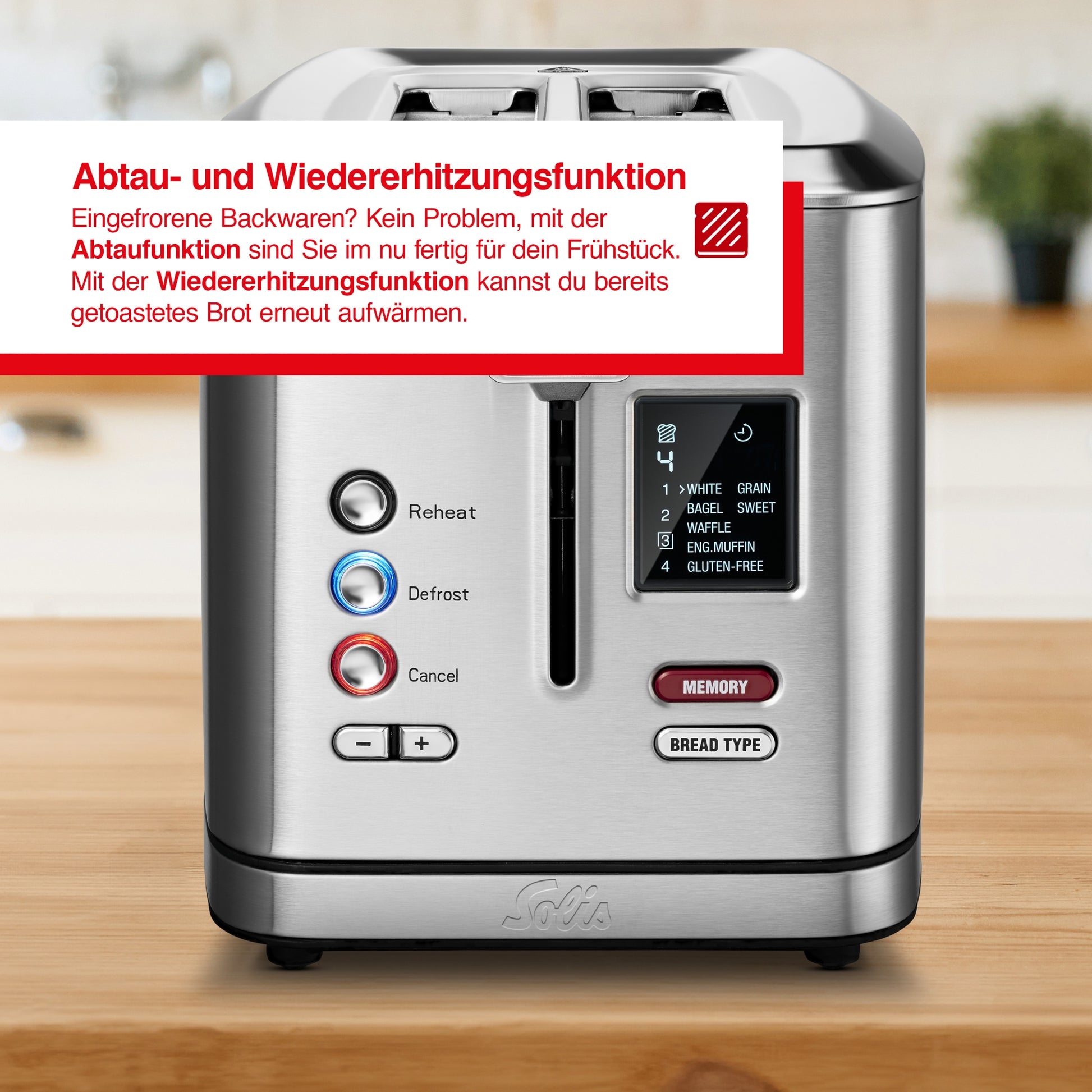 Flex- Toaster m. Br&ouml;tchenaufsatz (Typ 8004)