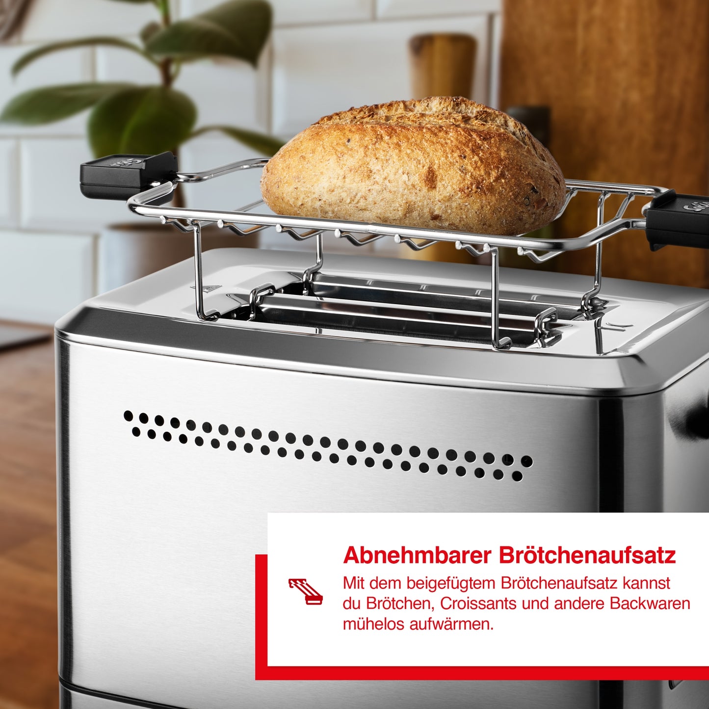 Flex- Toaster m. Br&ouml;tchenaufsatz (Typ 8004)