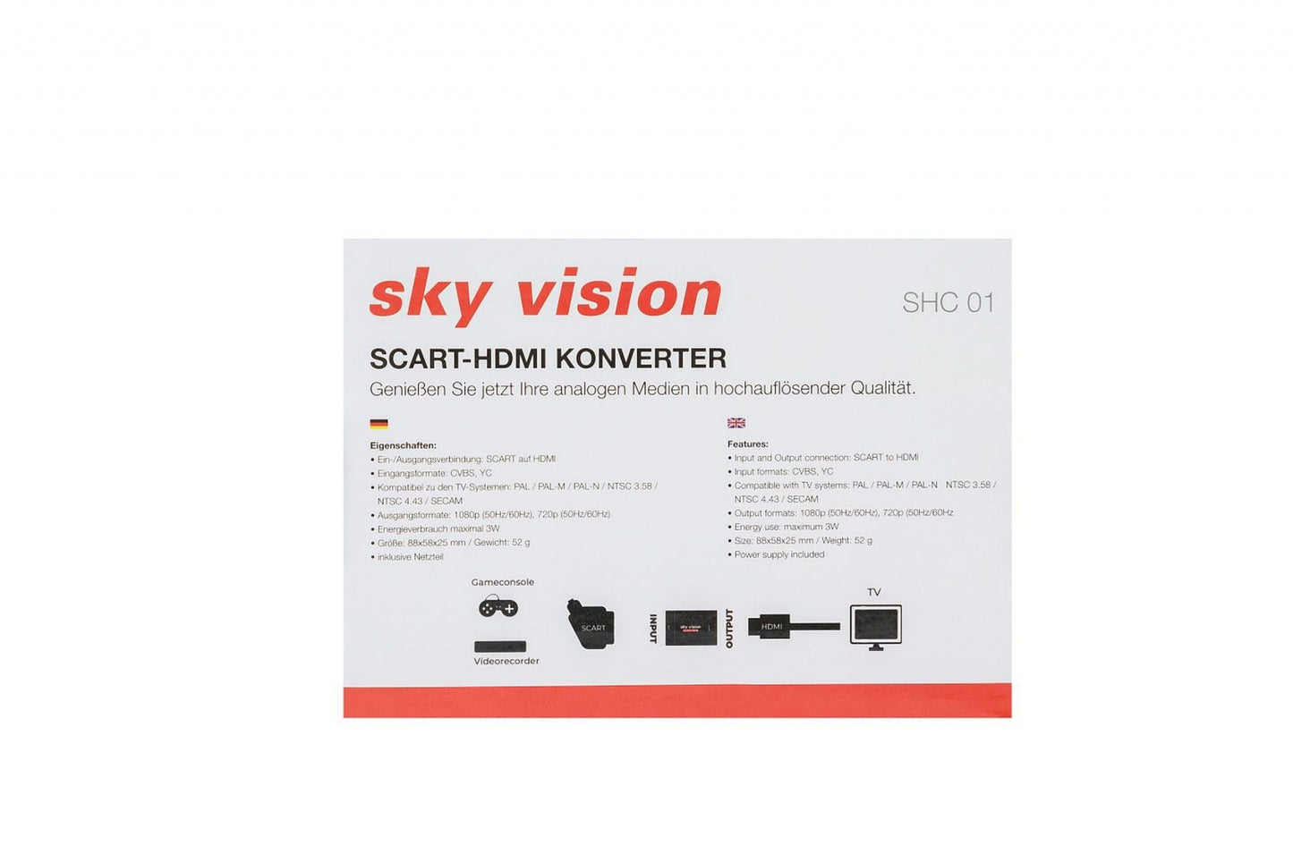 SHC 01 - Scart zu HDMI Konverter