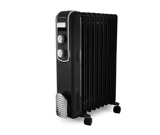 THOMSON 50er ÖL Heizkörper 2000 W, 2 Leistungsstufen, Thermostat schwarz